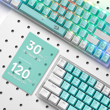Gaming πληκτρολόγιο - Redragon K631RGB-PRO-GW (Green/White)