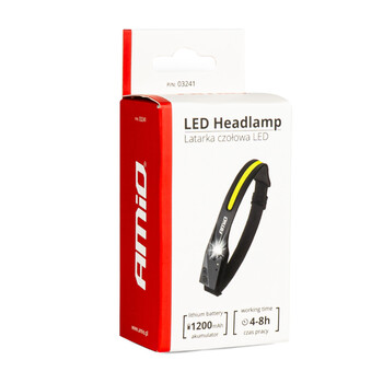 03241/AM ΦΑΚΟΣ ΚΕΦΑΛΗΣ ΕΡΓΑΣΙΑΣ LED USB-C 1200mAh XPE+COB ΕΠΑΝΑΦΟΡΤΙΖΟΜΕΝΟΣ AMIO - 1 TEM.