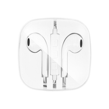 IP-9377 . Ακουστικά stereo jack 3.5mm για Apple ιphone & Android HR-ME25 λευκά
