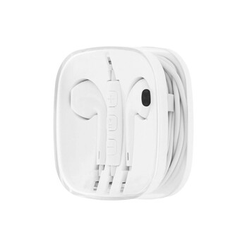 IP-9377 . Ακουστικά stereo jack 3.5mm για Apple ιphone & Android HR-ME25 λευκά