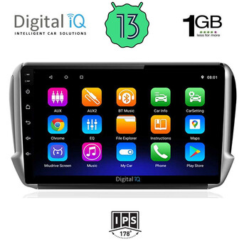 DIGITAL IQ RSA 1508_GPS (10inc) MULTIMEDIA TABLET OEM PEUGEOT 208-2008 mod. 2012-2021