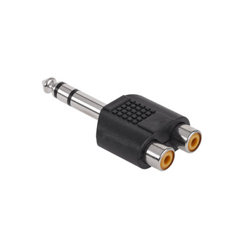 ZLA0300 . Αντάπτορας 6.35mm Stereo - 2x RCA M/F