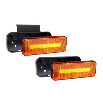 02376/AM ΦΩΣ ΟΓΚΟΥ ΦΟΡΤΗΓΟΥ LED ΠΟΡΤΟΚΑΛΙ 10-30V 124x49x22mm ΑΔΙΑΒΡΟΧΟ OM-02-O AMIO 1ΤΕΜ.