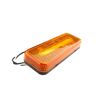 02376/AM ΦΩΣ ΟΓΚΟΥ ΦΟΡΤΗΓΟΥ LED ΠΟΡΤΟΚΑΛΙ 10-30V 124x49x22mm ΑΔΙΑΒΡΟΧΟ OM-02-O AMIO 1ΤΕΜ.