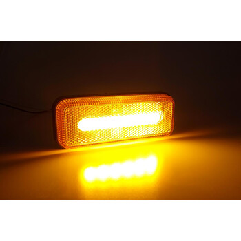02376/AM ΦΩΣ ΟΓΚΟΥ ΦΟΡΤΗΓΟΥ LED ΠΟΡΤΟΚΑΛΙ 10-30V 124x49x22mm ΑΔΙΑΒΡΟΧΟ OM-02-O AMIO 1ΤΕΜ.