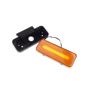 02376/AM ΦΩΣ ΟΓΚΟΥ ΦΟΡΤΗΓΟΥ LED ΠΟΡΤΟΚΑΛΙ 10-30V 124x49x22mm ΑΔΙΑΒΡΟΧΟ OM-02-O AMIO 1ΤΕΜ.