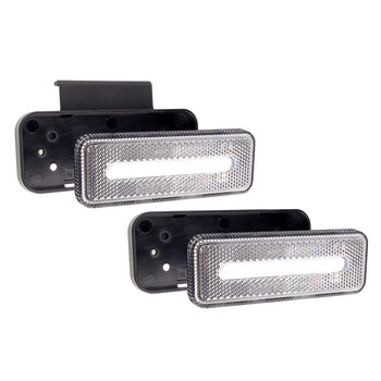 02377/AM ΦΩΣ ΟΓΚΟΥ ΦΟΡΤΗΓΟΥ LED ΛΕΥΚΟ 10-30V 124x49x22mm ΑΔΙΑΒΡΟΧΟ OM-02-W AMIO 1ΤΕΜ.