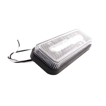 02377/AM ΦΩΣ ΟΓΚΟΥ ΦΟΡΤΗΓΟΥ LED ΛΕΥΚΟ 10-30V 124x49x22mm ΑΔΙΑΒΡΟΧΟ OM-02-W AMIO 1ΤΕΜ.