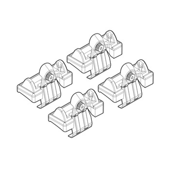 N21040 TOYOTA AVENSIS 4D 05/03-03/09 KIT ΑΚΡΑ (ΠΟΔΙΑ) ΓΙΑ ΜΠΑΡΕΣ NORDRIVE