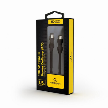 CABLEXPERT TYPE-C PD 100W CHARGING & DATA CABLE 1.5M