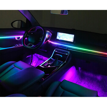 DIQ AMBIENT CRT 64 BL (Universal Thin Light Black Strip Ambient Light, 18 Lights with 64 colours)