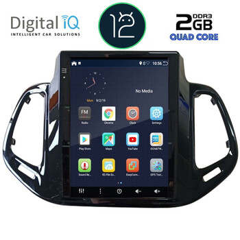 DIGITAL IQ BX 2878_GPS TESLA STYLE OEM JEEP COMPASS mod. 2017-2020