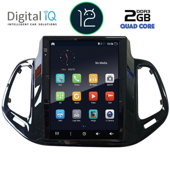 DIGITAL IQ BX 2878_GPS TESLA STYLE OEM JEEP COMPASS mod. 2017-2020