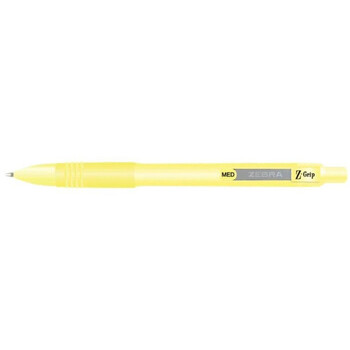 Zebra Στυλό Ballpoint Pastel Yellow 1.0mm με Μπλε Μελάνι Z-Grip Smooth (ZB-91805) (ZEB91805)