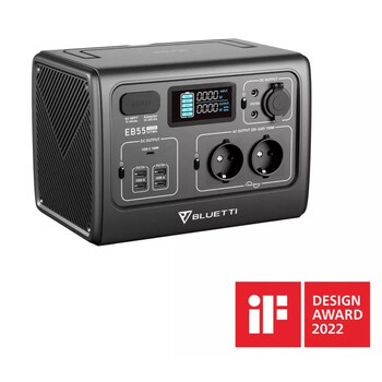 BLUETTI EB55 PORTABLE POWER STATION 700W, 537Wh
