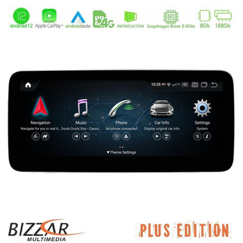 Bizzar oem Mercedes A/cla/gla Class Ntg5 Android12 (8+128gb) Navigation Multimedia 10.25″ Anti-Reflection u-mb-6117