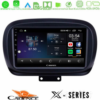 Cadence x Series Fiat 500x 8core Android12 4+64gb Navigation Multimedia Tablet 9 u-x-Ft230