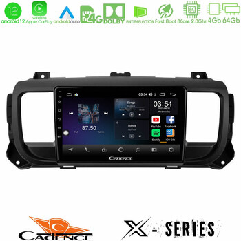 Cadence x Series Citroen/peugeot/opel/toyota 8core Android12 4+64gb Navigation Multimedia Tablet 9 u-x-Pg0950