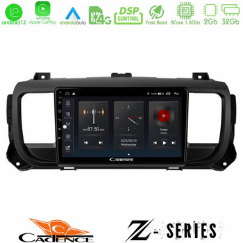 Cadence z Series Citroen/peugeot/opel/toyota 8core Android12 2+32gb Navigation Multimedia Tablet 9 u-z-Pg0950
