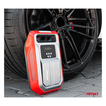 03268/AM ΚΟΜΠΡΕΣΕΡ ΑΕΡΑ ΕΛΑΣΤΙΚΩΝ 12V 120W 140psi 10bar ΜΕ ΦΙΣ ΑΝΑΠΤΗΡΑ LED ΦΑΚΟ ΚΑΙ ΟΘΟΝΗ LCD ΑMiO - 1 TEM.
