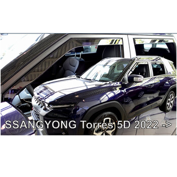 ΑΝΕΜ.SET28923 SSANGYONG TORRES 5D 2022+ ΣΕΤ ΑΝΕΜΟΘΡΑΥΣΤΕΣ ΑΥΤΟΚΙΝΗΤΟΥ ΑΠΟ ΕΥΚΑΜΠΤΟ ΦΙΜΕ ΠΛΑΣΤΙΚΟ HEKO - 4 ΤΕΜ.