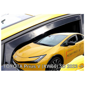 ΑΝΕΜ.29680 TOYOTA PRIUS XW60 5D 2023+ ΖΕΥΓΑΡΙ ΑΝΕΜΟΘΡΑΥΣΤΕΣ ΑΠΟ ΕΥΚΑΜΠΤΟ ΦΙΜΕ ΠΛΑΣΤΙΚΟ HEKO - 2 ΤΕΜ.
