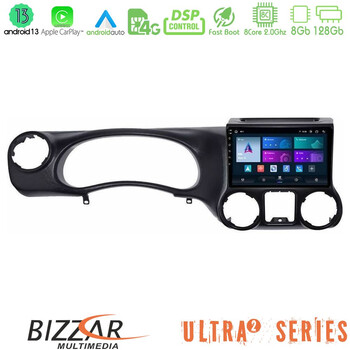 Bizzar Ultra Series Jeep Wrangler 2011-2014 8core Android13 8+128gb Navigation Multimedia Tablet 9 u-ul2-Jp0787