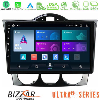 Bizzar Ultra Series Mazda rx8 2003-2008 8core Android13 8+128gb Navigation Multimedia Tablet 9″ u-ul2-Mz1351