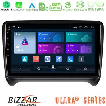 Bizzar Ultra Series Audi tt b7 8core Android13 8+128gb Navigation Multimedia Tablet 9 u-ul2-Au0828