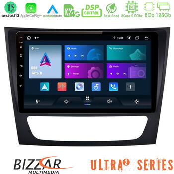 Bizzar Ultra Series Mercedes e Class / cls Class 8core Android13 8+128gb Navigation Multimedia 9 u-ul2-Mb0760