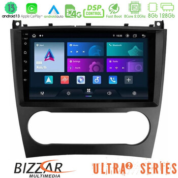 Bizzar Ultra Series Mercedes W203 Facelift 8core Android13 8+128gb Navigation Multimedia Tablet 9 u-ul2-Mb0926