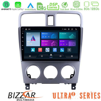 Bizzar Ultra Series Subaru Forester 2003-2007 8core Android13 8+128gb Navigation Multimedia Tablet 9 u-ul2-Su0470