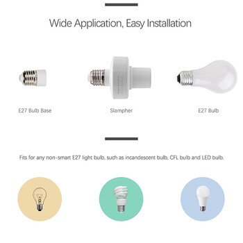 SONOFF E27 to E27 Adaptor Smart Home Switch WiFi - Ασύρματος Έξυπνος Διακόπτης - Αντάπτορας Ντουί E27 σε E27 GloboStar 48457