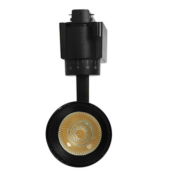 Μονοφασικό Bridgelux COB LED Μάυρο Φωτιστικό Σποτ Ράγας 10W 230V 1200lm 30° Θερμό Λευκό 3000k GloboStar 93093