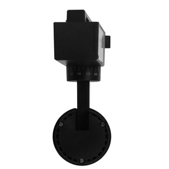 Μονοφασικό Bridgelux COB LED Μάυρο Φωτιστικό Σποτ Ράγας 10W 230V 1200lm 30° Θερμό Λευκό 3000k GloboStar 93093