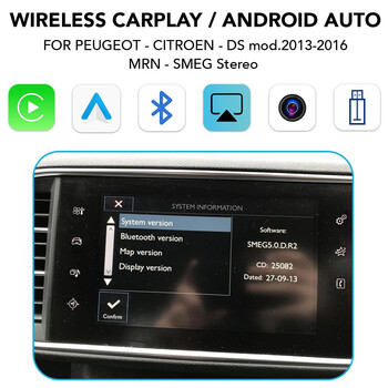 DIGITAL IQ PG 256 CPAA (CARPLAY / ANDROID AUTO BOX for  PEUGEOT - CITROEN - DS mod. 2013-2016)