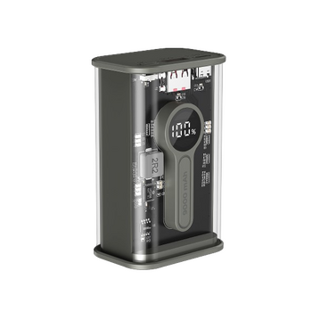 GEMBIRD TRANSPARENT QC3.0 QUICK CHARGING POWER BANK 9000MAH BLACK