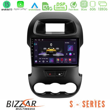 Bizzar s Series Ford Ranger 2012-2016 8core Android13 6+128gb Navigation Multimedia Tablet 9 u-s-Fd0591
