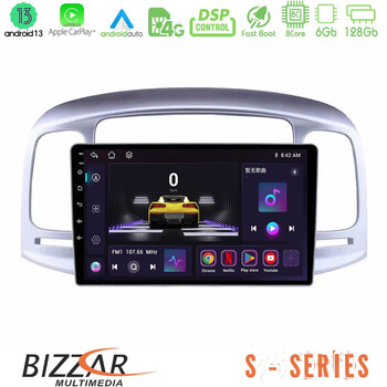 Bizzar s Series Hyundai Accent 2006-2011 8core Android13 6+128gb Navigation Multimedia Tablet 9 u-s-Hy0711