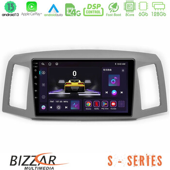 Bizzar s Series Jeep Grand Cherokee 2005-2007 8core Android13 6+128gb Navigation Multimedia Tablet 10 u-s-Jp1152