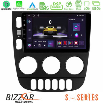 Bizzar s Series Mercedes ml Class 1998-2005 8core Android13 6+128gb Navigation Multimedia Tablet 9 u-s-Mb1418