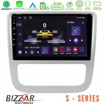 Bizzar s Series vw Scirocco 2008-2014 8core Android13 6+128gb Navigation Multimedia Tablet 9 u-s-Vw0057sl