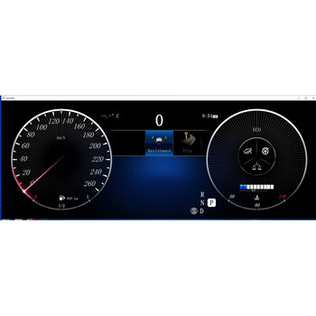 Mercedes c Class W204 2011-2014 Digital lcd Instrument Cluster 12.3 με hd Οθόνη 1920*720 u-dic-Mb204fl