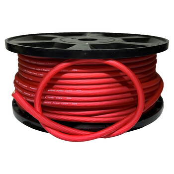 Bizzar 8ga 50m Flex Καλώδιο Ρεύματος Κόκκινο d-Pw8gared