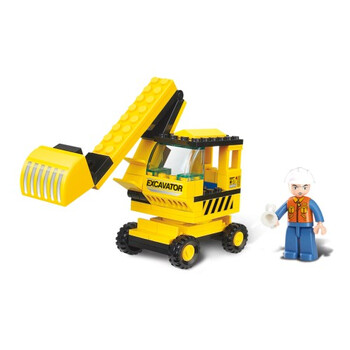 SLUBAN Τουβλάκια Town, Excavator M38-B0176, 62τμχ