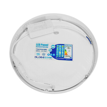 Πάνελ PL LED Οροφής Στρογγυλό Εξωτερικό 20W 230v 1820lm 180° Θερμό Λευκό 3000k GloboStar 01789