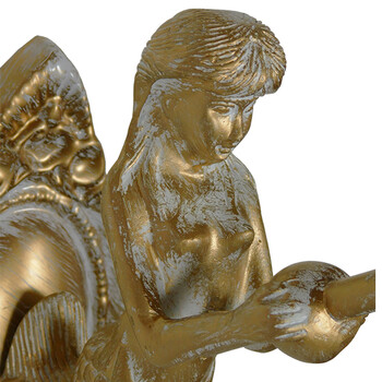 GloboStar® MERMAID 01317 Vintage Industrial Φωτιστικό Τοίχου Απλίκα Μονόφωτο Mπρούτζινο Μεταλλικό με Λευκό Ματ Γυαλί Φ12 x Μ28 x Π12.5 x Υ27cm