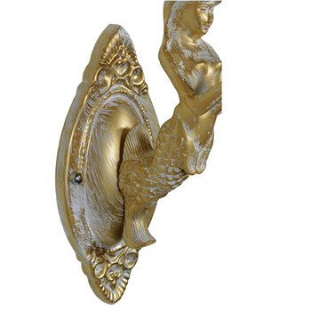 GloboStar® MERMAID 01317 Vintage Industrial Φωτιστικό Τοίχου Απλίκα Μονόφωτο Mπρούτζινο Μεταλλικό με Λευκό Ματ Γυαλί Φ12 x Μ28 x Π12.5 x Υ27cm