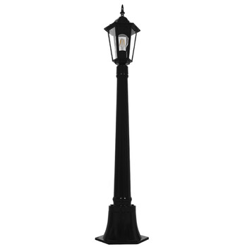 GloboStar® ELLIPSE 01401 Vintage Φωτιστικό Δαπέδου Μονόφωτο 1 x E27 Μαύρο Μεταλλικό Πλέγμα L17 x W16 x H105cm