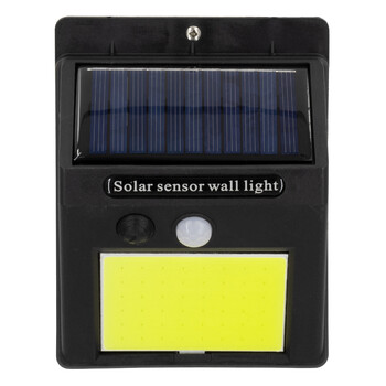 GloboStar® 71495 Αυτόνομο Ηλιακό Φωτιστικό LED COB 10W 1000lm με Ενσωματωμένη Μπαταρία 1200mAh - Φωτοβολταϊκό Πάνελ με Αισθητήρα Ημέρας-Νύχτας και PIR Αισθητήρα Κίνησης Αδιάβροχο IP65 Ψυχρό Λευκό 6000K